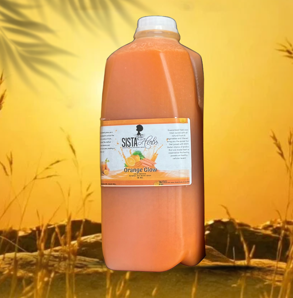 Orange Glow Sea Moss Juice (1/2 Gallon)